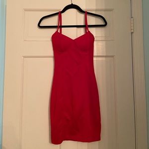 NASTY GAL Saint Genies Bust Out Red Dress